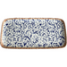 Mikasa Hospitality 6 7/16" x 13 1/2" Rectangular Venezia Platter - Fine China, Blue (5316010)-cityfoodequipment.com