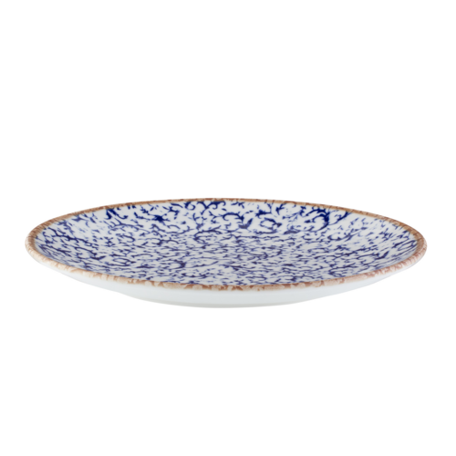 Mikasa Hospitality 11 11/16" Round Venezia Coupe Plate - Fine China, Blue (5316005)-cityfoodequipment.com
