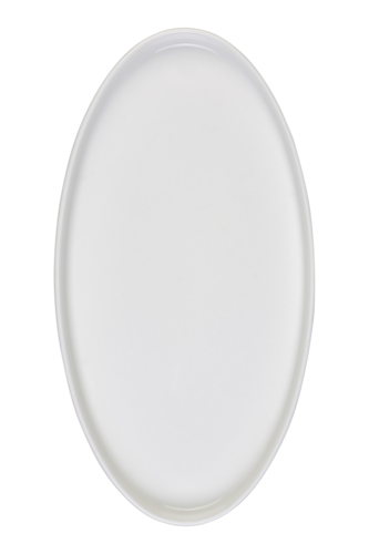 Mikasa Hospitality 6 13/16" x 12 9/16" Oval Stolt Platter - Fine China, White (5320446)-cityfoodequipment.com