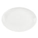 Mikasa Hospitality 13 1/2" x 9 7/10" Oval Terrace Platter - Bone China, White (5316018)-cityfoodequipment.com