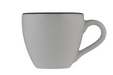 Mikasa Hospitality 2 oz Modest Espresso Cup - Fine China, White/Green (5321584)-cityfoodequipment.com
