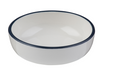 Mikasa Hospitality 15 9/16 oz Round Modest Bowl - Fine China, White/Navy (5321455)-cityfoodequipment.com