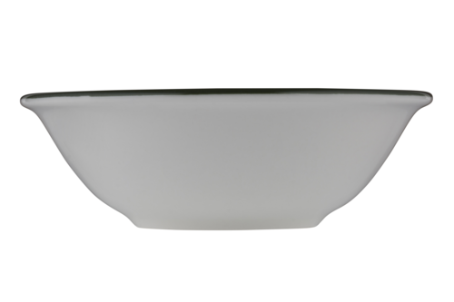 Mikasa Hospitality 3 oz Round Modest Bowl - Fine China, White/Green (5321576)-cityfoodequipment.com