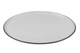 Mikasa Hospitality 12 3/16" Round Modest Coupe Pizza Plate - Fine China, Navy (5321351)-cityfoodequipment.com