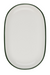 Mikasa Hospitality 9 9/16" x 14 9/16" Oval Modest Platter - Fine China, White/Green (5321583)-cityfoodequipment.com