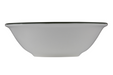 Mikasa Hospitality 14 oz Round Modest Bowl - Fine China, White/Green (5321577)-cityfoodequipment.com
