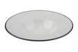 Mikasa Hospitality 11 7/16" Round Modest Deep Plate - Fine China, White/Navy (5321441)-cityfoodequipment.com