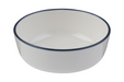 Mikasa Hospitality 5 oz Round Modest Bowl - Fine China, White/Navy (5321454)-cityfoodequipment.com