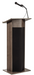 National Public Seating 111PLS-RW Floor Lectern w/ (1) Shelf - 22" x 17" x 46",Laminate, Ribbonwood-cityfoodequipment.com