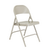 National Public Seating 52 Folding Chair w/ Gray Steel Back & Seat - Steel Frame, Gray-cityfoodequipment.com