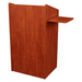 National Public Seating 600-CH Floor Lectern w/ (3) Shelves - 25" x 20" x 46", Laminate, Wild Cherry-cityfoodequipment.com