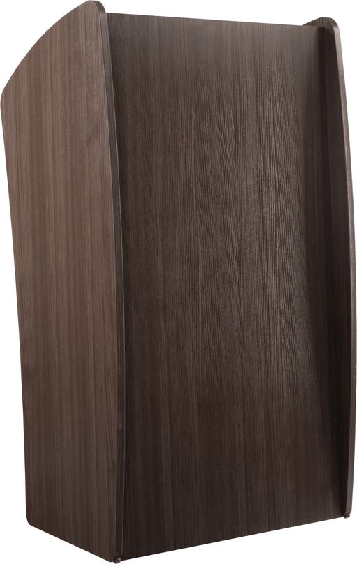 National Public Seating 611-RW Floor Lectern w/ (2) Shelves - 24" x 21" x 46", Laminate, Ribbonwood-cityfoodequipment.com