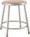 National Public Seating 6218 Round Backless Stool w/ Masonite Board Seat, Gray-cityfoodequipment.com