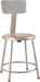 National Public Seating 6218B Round Stool w/ Solid Back & Masonite Board Seat, Gray-cityfoodequipment.com