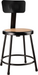 National Public Seating 6218B-10 33" Bar Stool w/ Solid Back & Masonite Board Seat, Black-cityfoodequipment.com