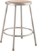 National Public Seating 6224 Round Backless Stool w/ Masonite Board Seat, Gray-cityfoodequipment.com