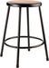 National Public Seating 6224-10 Round Backless Stool w/ Masonite Board Seat, Black-cityfoodequipment.com