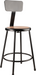 National Public Seating 6224B-10 Round Stool w/ Solid Back & Masonite Board Seat, Black-cityfoodequipment.com
