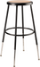 National Public Seating 6224H-10 Round Backless Stool w/ Masonite Board Seat, Black-cityfoodequipment.com