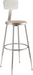 National Public Seating 6224HB Round Stool w/ Solid Back & Masonite Board Seat, Gray-cityfoodequipment.com