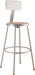 National Public Seating 6230B Round Stool w/ Solid Back & Masonite Board Seat, Gray-cityfoodequipment.com
