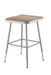 National Public Seating 6318H Square Backless Stool w/ Masonite Board Seat, Gray-cityfoodequipment.com