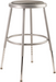 National Public Seating 6418H Round Backless Stool w/ Gray Vinyl Padded Seat, Gray-cityfoodequipment.com