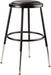 National Public Seating 6418H-10 Round Backless Stool w/ Black Vinyl Padded Seat, Black-cityfoodequipment.com