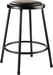 National Public Seating 6424-10 Round Backless Stool w/ Black Vinyl Padded Seat, Black-cityfoodequipment.com