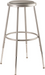 National Public Seating 6424H Round Backless Stool w/ Gray Vinyl Padded Seat, Gray-cityfoodequipment.com