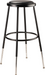 National Public Seating 6424H-10 Round Backless Stool w/ Black Vinyl Padded Seat, Black-cityfoodequipment.com