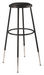 National Public Seating 6430H-10 Round Backless Stool w/ Black Vinyl Padded Seat, Black-cityfoodequipment.com