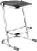 National Public Seating 6624 Backless Elephant Z Stool w/ Black Plastic Seat, Chrome-cityfoodequipment.com