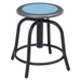 National Public Seating 6805-10 Round Backless Swivel Stool w/ Blueberry Steel Seat, Black-cityfoodequipment.com