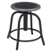 National Public Seating 6810-10 Round Backless Swivel Stool w/ Black Steel Seat, Black-cityfoodequipment.com