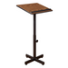 National Public Seating 70-MO Portable Lectern w/ Medium Oak Laminate Top & Black Steel Frame - 20" x 18 1/4" x 44"-cityfoodequipment.com