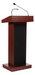 National Public Seating 800X-MY Floor Lectern w/ (1) Shelf - 22" x 17" x 46", Laminate, Mahogany-cityfoodequipment.com