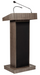 National Public Seating 800X-RW Floor Lectern w/ (1) Shelf - 22" x 17" x 46", Laminate, Ribbonwood-cityfoodequipment.com