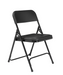 National Public Seating 810 Folding Chair w/ Burgundy Plastic Back & Seat - Steel Frame, Black-cityfoodequipment.com