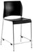 National Public Seating 8810C-11-10 Counter Height Stool w/ Curved Back & Polypropylene Seat, Black-cityfoodequipment.com