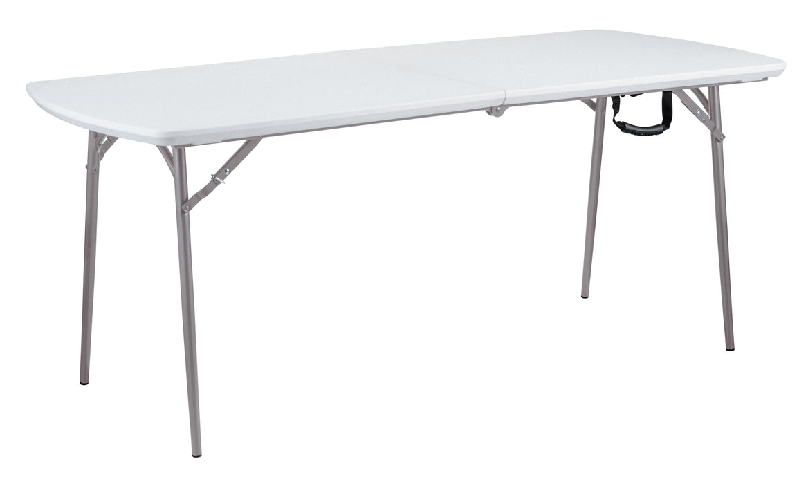 National Public Seating BMFIH3072 Folding Table W/ Speckled Gray Plastic Top & Gray Steel Frame - 72"L X 30"W X 29 1/2"H-cityfoodequipment.com