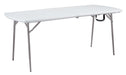 National Public Seating BMFIH3072 Folding Table W/ Speckled Gray Plastic Top & Gray Steel Frame - 72"L X 30"W X 29 1/2"H-cityfoodequipment.com
