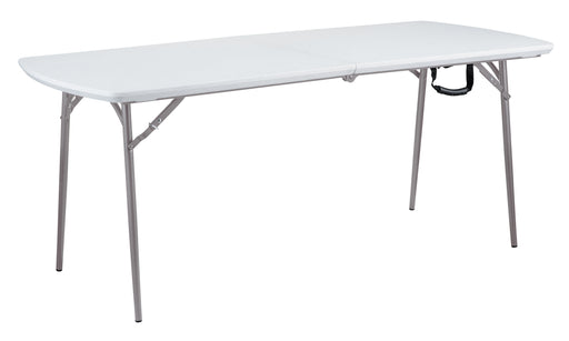 National Public Seating BMFIH3072 Folding Table W/ Speckled Gray Plastic Top & Gray Steel Frame - 72"L X 30"W X 29 1/2"H-cityfoodequipment.com