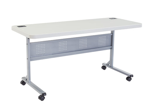 National Public Seating BPFT-2460 Desk Height Training Table W/ 1 3/4" Top, 24"W X 60"L, Speckled Grey-cityfoodequipment.com