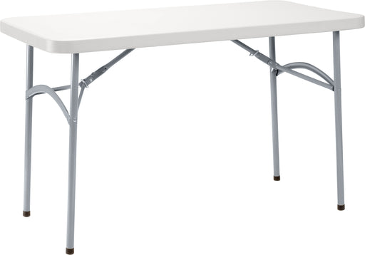 National Public Seating BT2448 Folding Table w/ Speckled Gray Plastic Top & Gray Steel Frame - 48"L x 24"W x 29 1/2"H-cityfoodequipment.com
