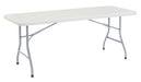 National Public Seating BT3072 Folding Table W/ Speckled Gray Plastic Top & Gray Steel Frame - 72"L X 30"W X 29 1/2"H-cityfoodequipment.com