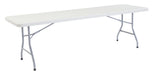 National Public Seating BT3096 Folding Table W/ Speckled Gray Plastic Top & Gray Steel Frame - 96"L X 30"W X 29 1/2"H-cityfoodequipment.com