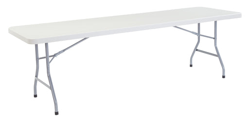 National Public Seating BT3096 Folding Table W/ Speckled Gray Plastic Top & Gray Steel Frame - 96"L X 30"W X 29 1/2"H-cityfoodequipment.com