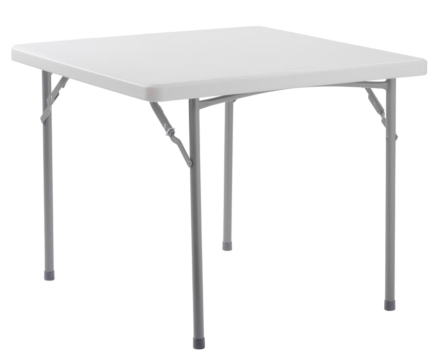 National Public Seating BT3636 36" Square Folding Table W/ Speckled Gray Plastic Top & Gray Steel Frame - 29 1/2"H-cityfoodequipment.com