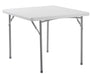 National Public Seating BT3636 36" Square Folding Table W/ Speckled Gray Plastic Top & Gray Steel Frame - 29 1/2"H-cityfoodequipment.com